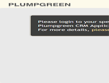 Tablet Screenshot of plumpgreencrm.com